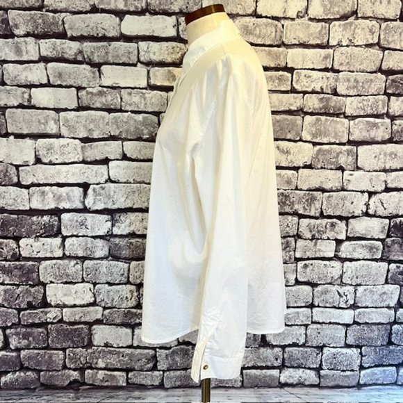 Chico's Design White Button Down Long Sleeve Blouse Size XL - Picture 4 of 9